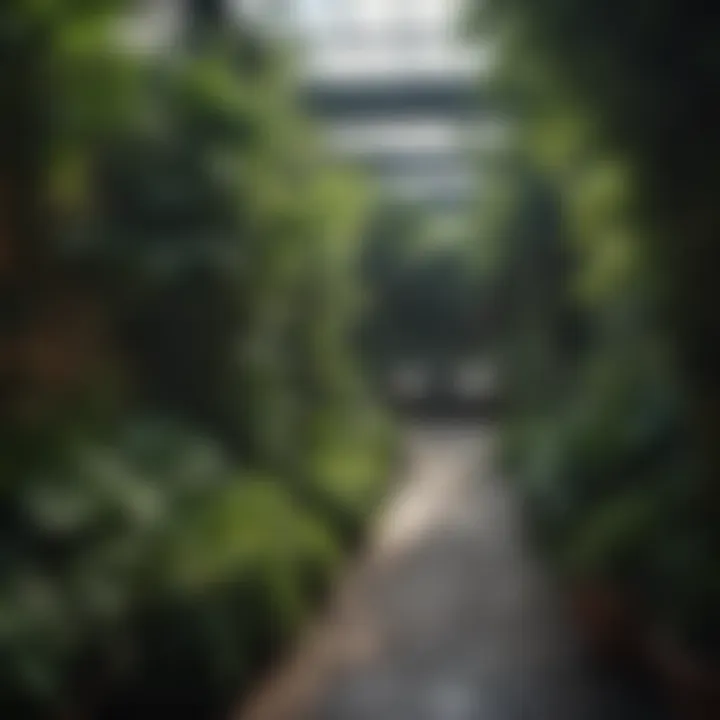 Well-maintained tall plants enhancing garden aesthetics