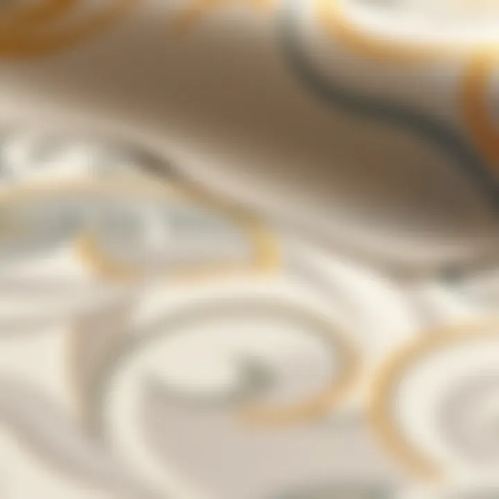 Close-up of high-quality wallpaper materials