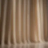 Elegant pleated light shade casting soft shadows