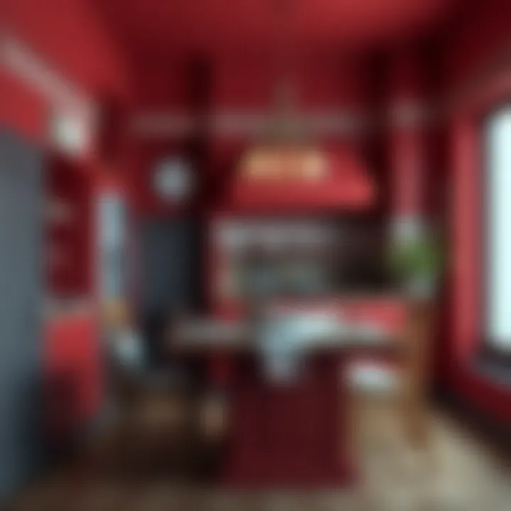 Historical Red Kitchen Decor Historical red kitchen decor reflecting traditional aesthetics