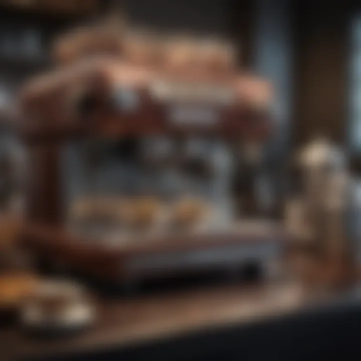 Showcase of essential coffee equipment arranged artistically