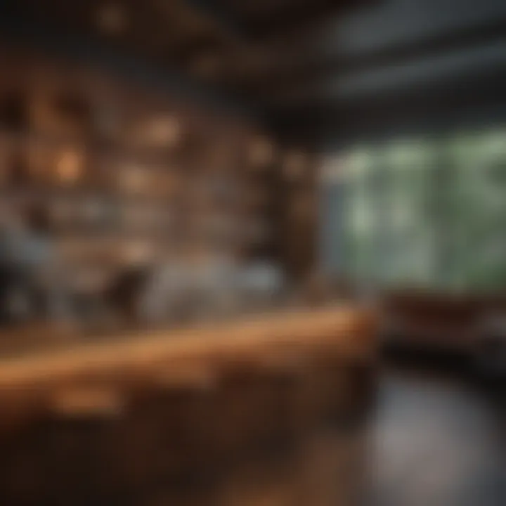 Inviting coffee bar setup with cozy ambiance