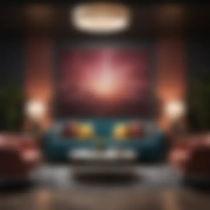 A sophisticated color palette for a modern lounge