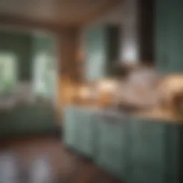 Elegant kitchen featuring a harmonious blend of colors