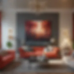 A beautifully painted living room showcasing an inviting color palette