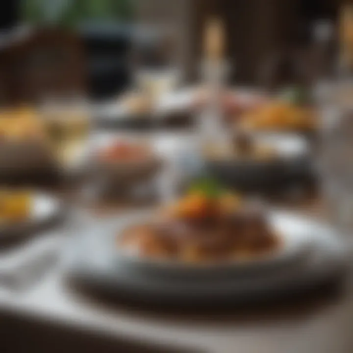 A beautifully set table showcasing attention to detail.