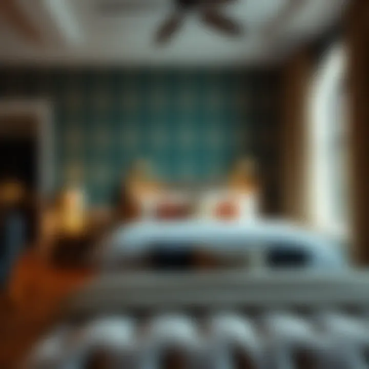 Creating Serenity with Thoughtful Design Cozy bedroom showcasing tasteful wallpaper choice