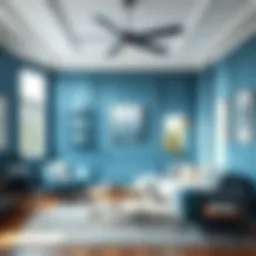 Calming Blue Living Room Walls