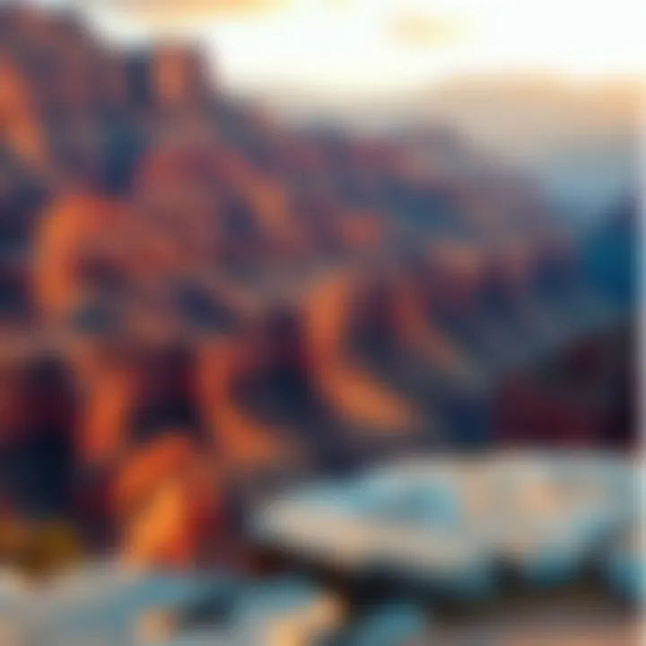 Stunning landscapes in the Grand Canyon National Park.