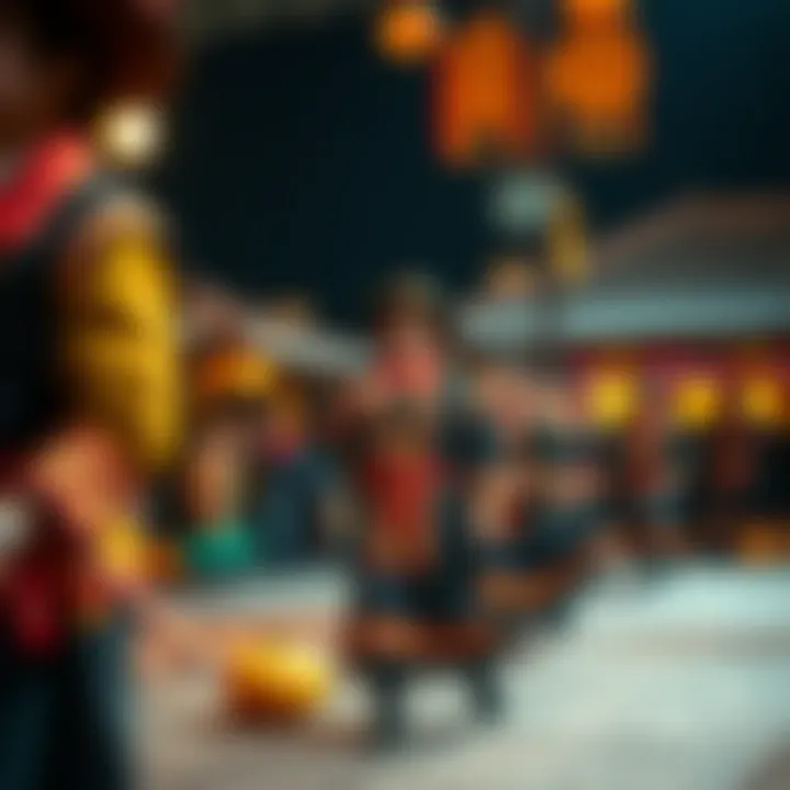 Vibrant Cultural Thanksgiving Festival A vibrant cultural festival celebrating Thanksgiving with traditional music and dance performances