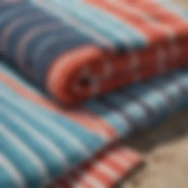 Textiles of Quality Beach Towels Close-up of beach towels made from different materials