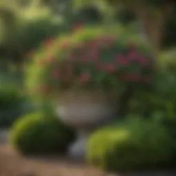 Lush garden featuring a variety of bush plants showcasing elegance and sophistication