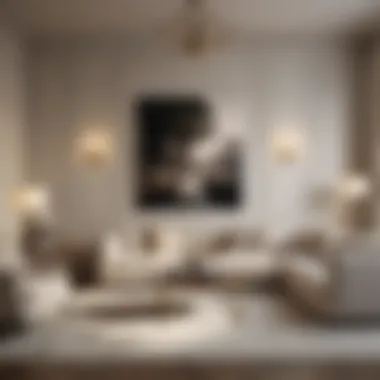 Sophisticated Living Room in Neutral Tones Sophisticated living room featuring neutral tones and elegant furnishings