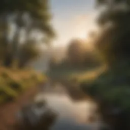 A serene landscape reflecting tranquility