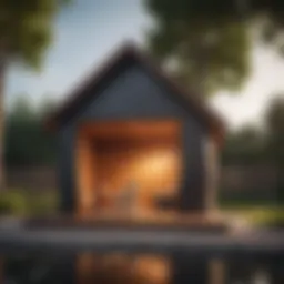 Luxurious dog house with modern design