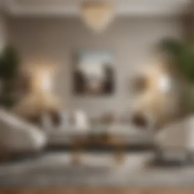 Elegance in Design with Grasscloth An elegant living space adorned with grasscloth wallpaper, highlighting its role in creating a serene atmosphere.