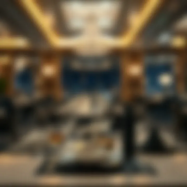 Exquisite dining setup in a five-star restaurant