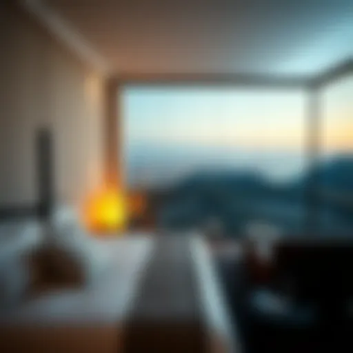 Luxurious suite with breathtaking views