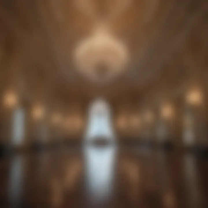 Elegant Grand Ballroom with Crystal Chandeliers