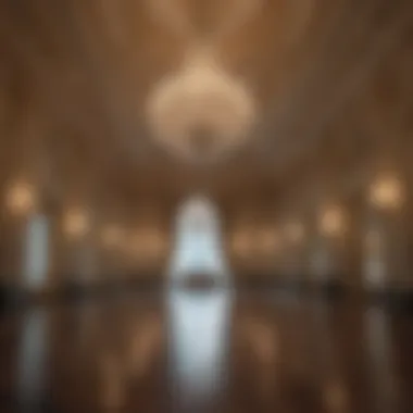 Crystal Elegance Elegant Grand Ballroom with Crystal Chandeliers
