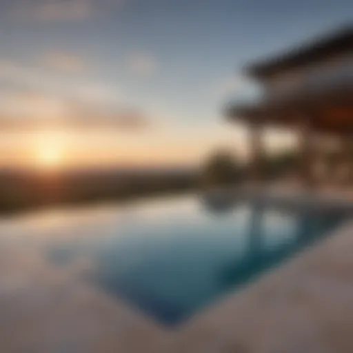 Luxurious Swimming Pool with Infinity Edge
