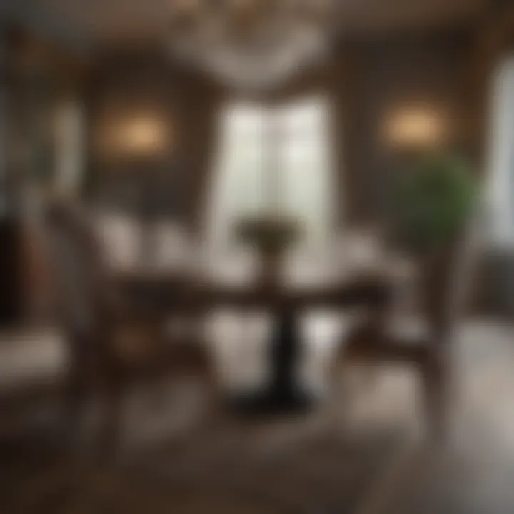 Elegant Regency table set for a luxurious dining experience