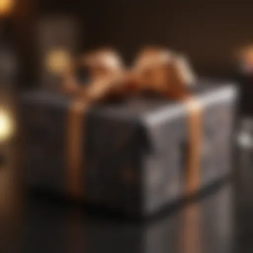 Elegant hostess gift wrapped beautifully