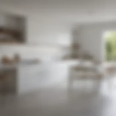 Bright kitchen interior enhanced by fresh white paint