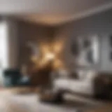 Stylish small living room with elegant decor