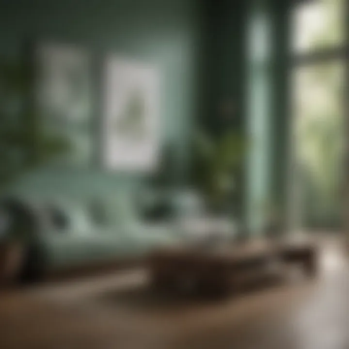 Soothing Sage Green in Contemporary Setting