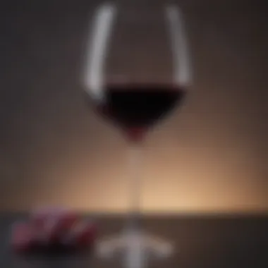 Rich Red Wine - A Taste of California's Finest Elegant wine glass showcasing rich red wine