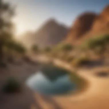 Tranquil Oasis in the Desert