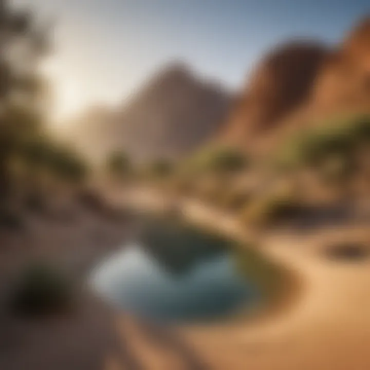 Tranquil Oasis in the Desert