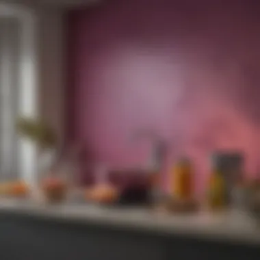 Vibrant color palette for kitchen walls
