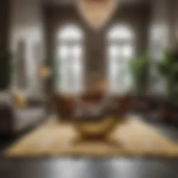 Luxurious Ruggable Banana Rug in Elegant Setting