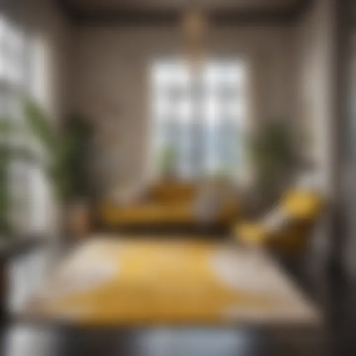 Modern Interior Decor Featuring Ruggable Banana Rug