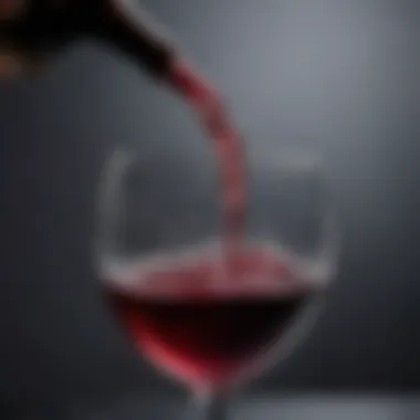 Close-up of wine glass being cleaned with a gentle brush