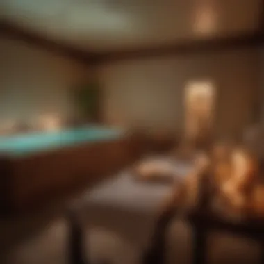 Rejuvenating Aromatherapy Spa Experience Aromatherapy Spa Treatment Room with Soft Lighting