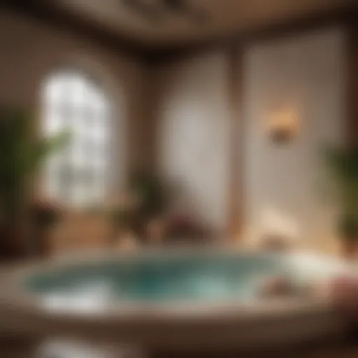 Elegant Spa Setting with Floral Arrangements
