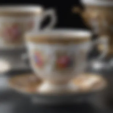 Antique Teacup Set Reflecting Elegance and Tradition