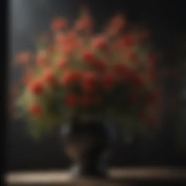 Enigmatic Shadows Floral Display