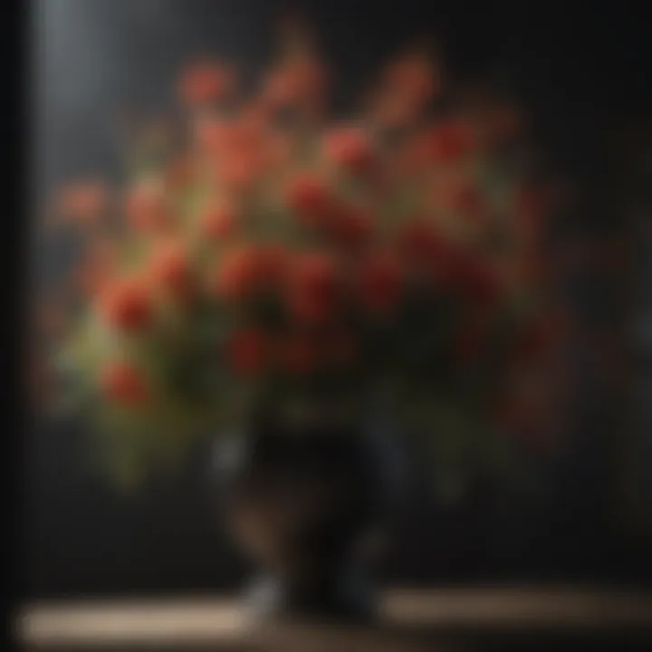 Enigmatic Shadows Floral Display
