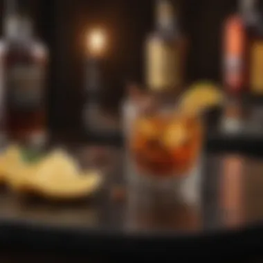 Elegant Garnishes for Finishing Touch on Rum Drink