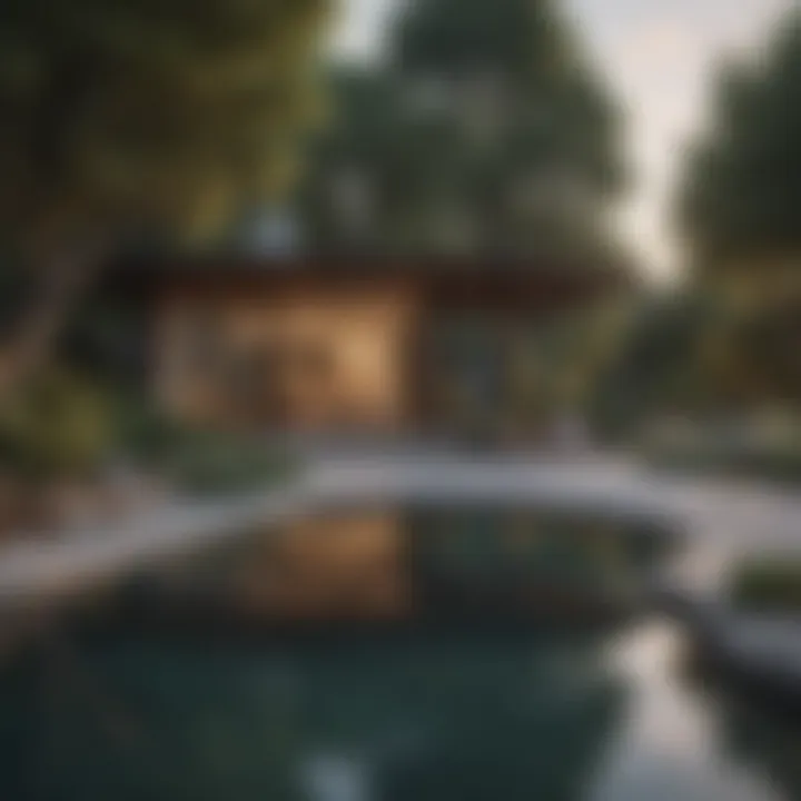 Elegant Outdoor Landscape Render by Architect