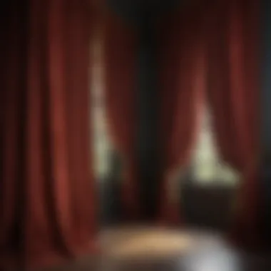 Opulent Drapery Luxurious velvet drapes in rich hues