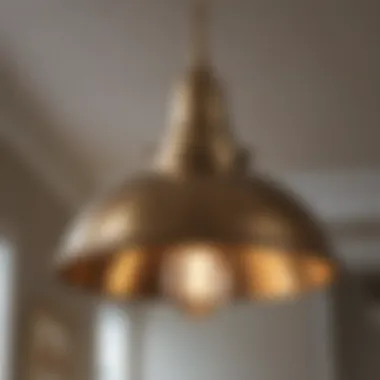 Vintage Brass Island Pendant Light