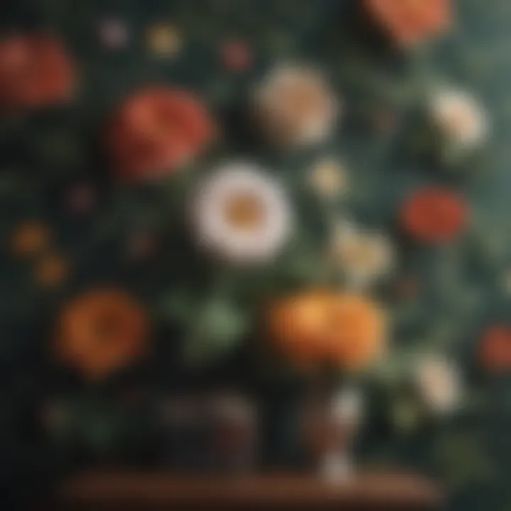 Vintage Floral Wallpaper Illustration