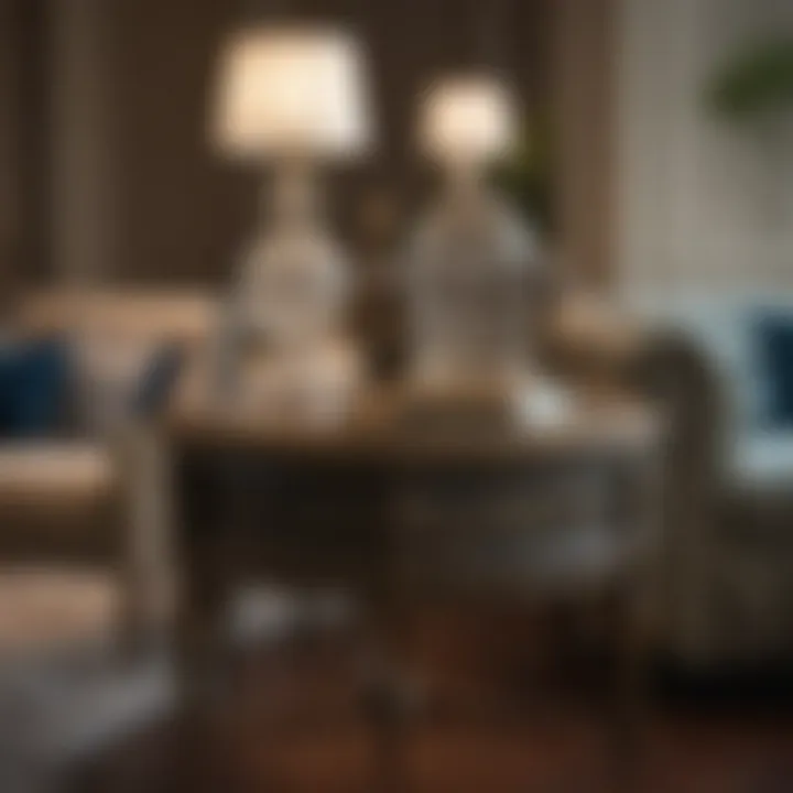 Vintage-Inspired Accent Table in Eclectic Decor Setting