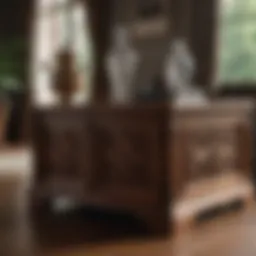 Elegant wooden furniture showcasing craftsmanship