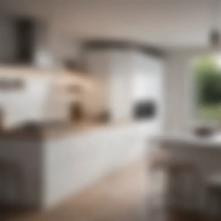 White Painted Kitchen with Modern Touches